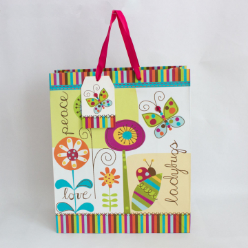 Ladybug and Butterfly Large Gift Bag