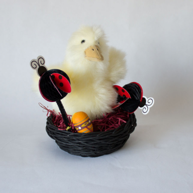 Duck and Ladybug Easter Basket