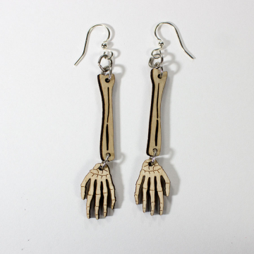 Skeleton Hand Earrings