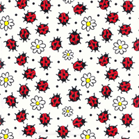 Ladybug and Daisies Paper