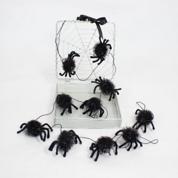 Spider Garland in Web Box