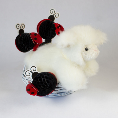 Lamb and Ladybug Easter Basket