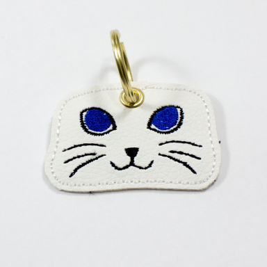 Cat Face Key Ring